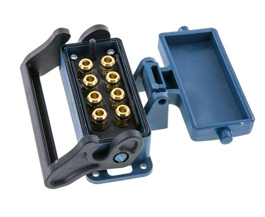 Messing Meervoudige Koppeling Snelkoppeling 8x8 mm Push-in-aansluitingen Loskoppelbeveiliging
