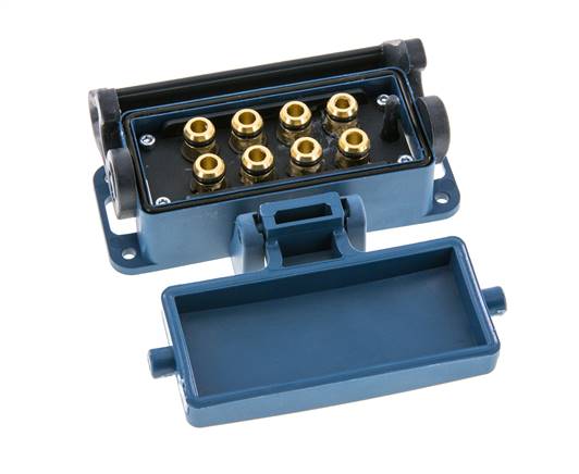 Messing Meervoudige Koppeling Snelkoppeling 8x8 mm Push-in-aansluitingen Loskoppelbeveiliging