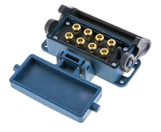 Messing Meervoudige Koppeling Snelkoppeling 8x8 mm Push-in-aansluitingen Loskoppelbeveiliging