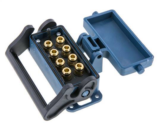 Messing Meervoudige Koppeling Snelkoppeling 8x8 mm Push-in-aansluitingen Loskoppelbeveiliging