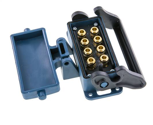 Messing Meervoudige Koppeling Snelkoppeling 8x8 mm Push-in-aansluitingen Loskoppelbeveiliging