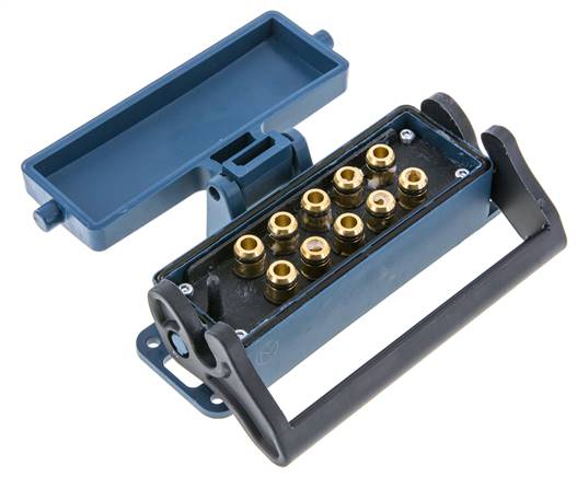 Messing Meervoudige Koppeling Snelkoppeling 10x8 mm Push-in-aansluitingen Loskoppelbeveiliging