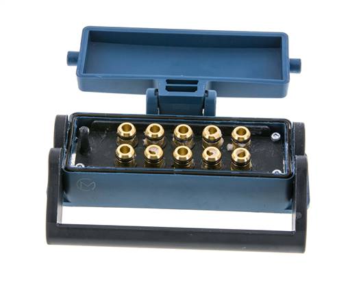 Messing Meervoudige Koppeling Snelkoppeling 10x8 mm Push-in-aansluitingen Loskoppelbeveiliging