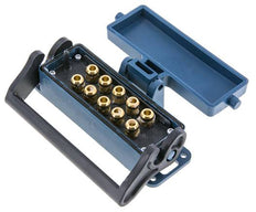 Messing Meervoudige Koppeling Snelkoppeling 10x8 mm Push-in-aansluitingen Loskoppelbeveiliging