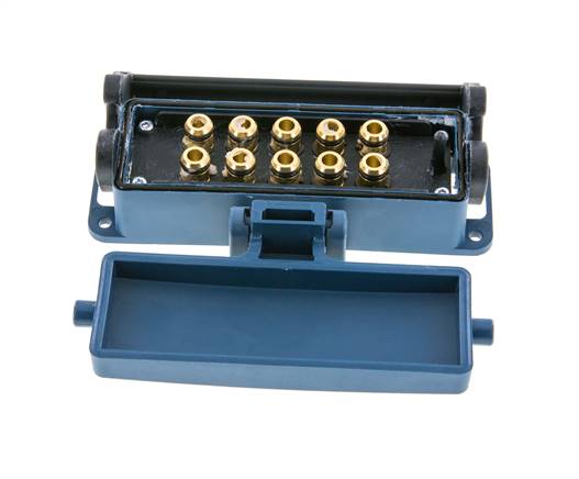 Messing Meervoudige Koppeling Snelkoppeling 10x8 mm Push-in-aansluitingen Loskoppelbeveiliging