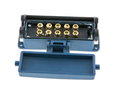 Messing Meervoudige Koppeling Snelkoppeling 10x8 mm Push-in-aansluitingen Loskoppelbeveiliging