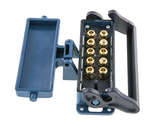 Messing Meervoudige Koppeling Snelkoppeling 10x8 mm Push-in-aansluitingen Loskoppelbeveiliging