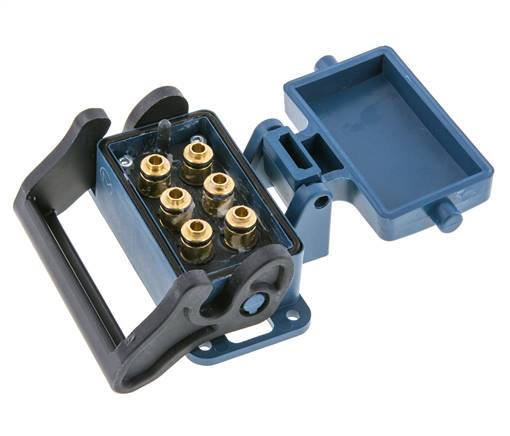 Messing Meervoudige Koppeling Snelkoppeling 6x6 mm Push-in-aansluitingen Loskoppelbeveiliging Dubbele afsluiting