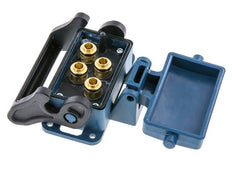 Messing Meervoudige Koppeling Snelkoppeling 4x8 mm Push-in-aansluitingen Loskoppelbeveiliging Dubbele afsluiting