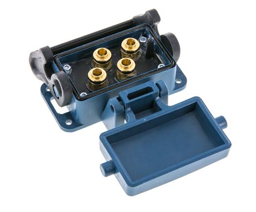 Messing Meervoudige Koppeling Snelkoppeling 4x8 mm Push-in-aansluitingen Loskoppelbeveiliging Dubbele afsluiting