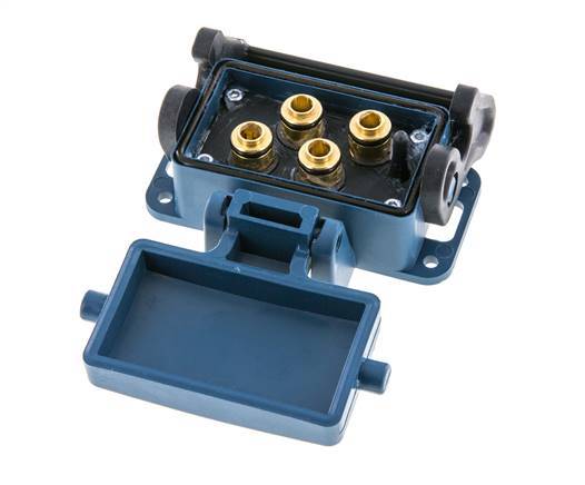 1/4 4-weg persluchtdispenser, perslucht snelkoppeling, messing