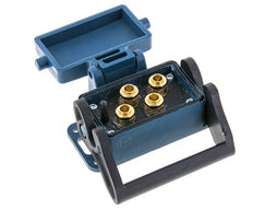 Messing Meervoudige Koppeling Snelkoppeling 4x8 mm Push-in-aansluitingen Loskoppelbeveiliging Dubbele afsluiting