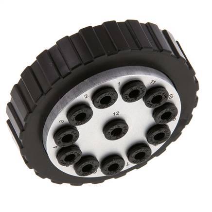 POM Meervoudige Koppeling Insteeknippel 12x4 mm Push-in-aansluitingen Vacuum