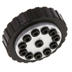 POM Meervoudige Koppeling Insteeknippel 12x4 mm Push-in-aansluitingen Vacuum