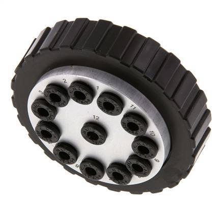 POM Meervoudige Koppeling Insteeknippel 12x4 mm Push-in-aansluitingen Vacuum