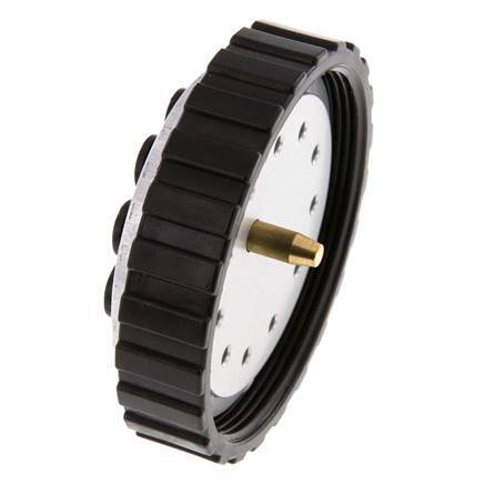 POM Meervoudige Koppeling Insteeknippel 12x4 mm Push-in-aansluitingen Vacuum