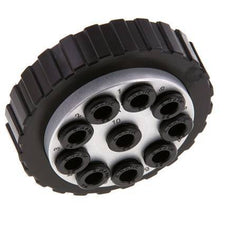 POM Meervoudige Koppeling Insteeknippel 10x6 mm Push-in-aansluitingen Vacuum