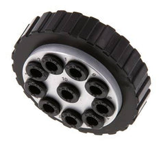 POM Meervoudige Koppeling Insteeknippel 10x6 mm Push-in-aansluitingen Vacuum