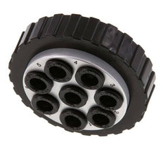 POM Meervoudige Koppeling Insteeknippel 8x8 mm Push-in-aansluitingen Vacuum
