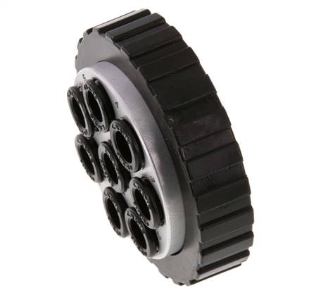 POM Meervoudige Koppeling Insteeknippel 8x8 mm Push-in-aansluitingen Vacuum