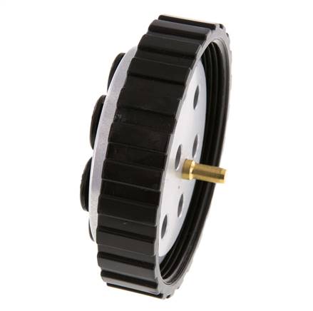 POM Meervoudige Koppeling Insteeknippel 8x8 mm Push-in-aansluitingen Vacuum