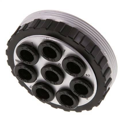 POM Meervoudige Koppeling Snelkoppeling 8x8 mm Push-in-aansluitingen Vacuum