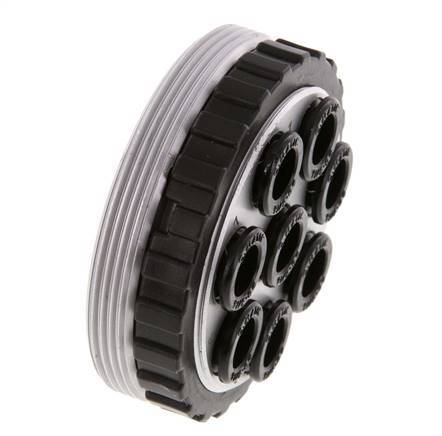 POM Meervoudige Koppeling Snelkoppeling 8x8 mm Push-in-aansluitingen Vacuum