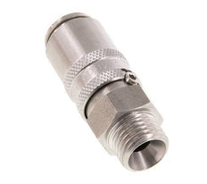 RVS DN 6 Tempereerkoppeling Snelkoppeling M14x1.5 Buitendraad Dubbele afsluiting