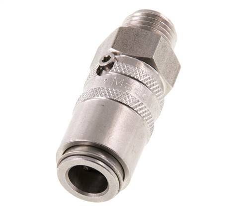 Stainless Steel DN 6 Mold Coupling Socket G 1/4 inch Male Threads