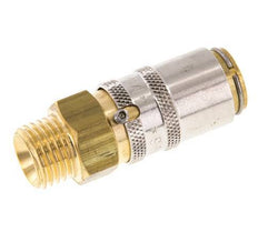 Messing DN 6 Tempereerkoppeling Snelkoppeling M14x1.5 Buitendraad Loskoppelbeveiliging