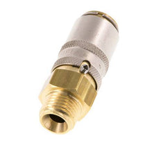 Messing DN 6 Tempereerkoppeling Snelkoppeling G 1/4 inch Buitendraad Loskoppelbeveiliging