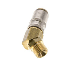 Messing DN 6 Tempereerkoppeling Snelkoppeling M14x1.5 Buitendraad 45-deg