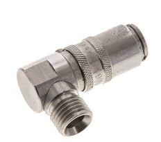 RVS DN 6 Tempereerkoppeling Snelkoppeling M14x1.5 Buitendraad 90-deg