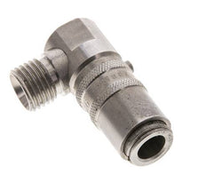 RVS DN 6 Tempereerkoppeling Snelkoppeling M14x1.5 Buitendraad 90-deg