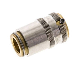 Messing DN 6 Tempereerkoppeling Snelkoppeling D9 mm Loskoppelbeveiliging