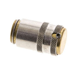 Messing DN 6 Tempereerkoppeling Snelkoppeling D9 mm Loskoppelbeveiliging