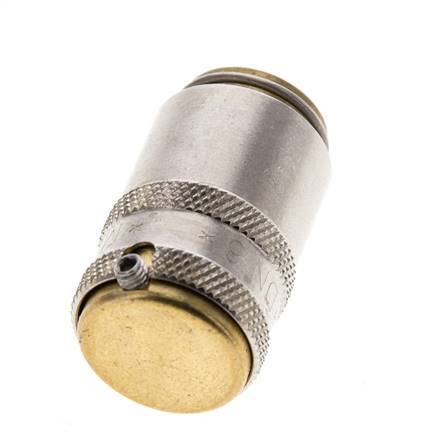 Messing DN 6 Tempereerkoppeling Snelkoppeling D9 mm Loskoppelbeveiliging