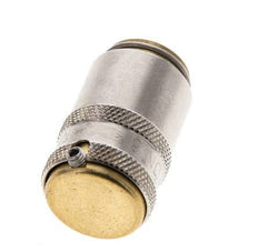 Messing DN 6 Tempereerkoppeling Snelkoppeling D9 mm Loskoppelbeveiliging
