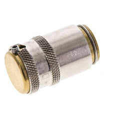 Messing DN 6 Tempereerkoppeling Snelkoppeling D9 mm Loskoppelbeveiliging