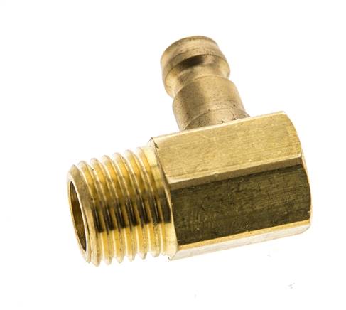 Messing DN 6 Tempereerkoppeling Insteeknippel M14x1.5 Buitendraad(conisch) 90-deg