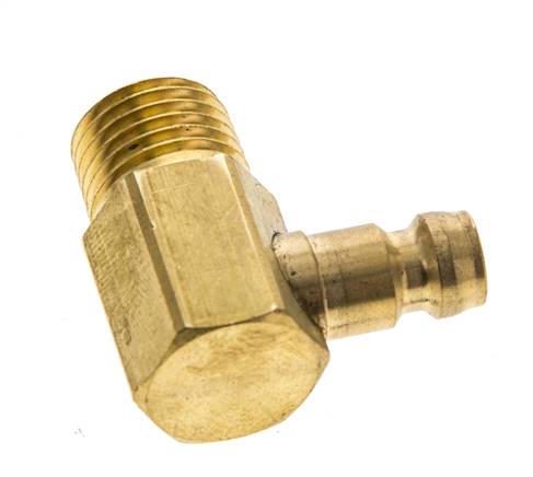 Messing DN 6 Tempereerkoppeling Insteeknippel M14x1.5 Buitendraad(conisch) 90-deg