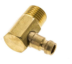 Messing DN 6 Tempereerkoppeling Insteeknippel M14x1.5 Buitendraad(conisch) 90-deg