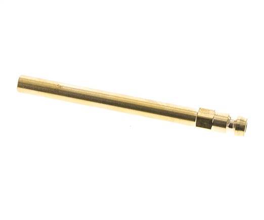 Brass DN 6 Mold Coupling Plug 8x100 mm Push-in Connections