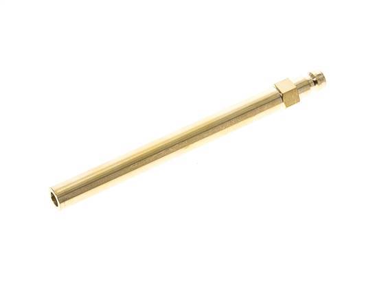 Messing DN 6 Tempereerkoppeling Insteeknippel 10x120 mm Push-in-aansluitingen