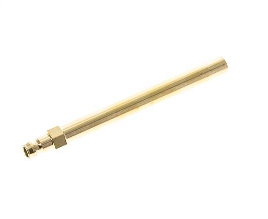 Messing DN 6 Tempereerkoppeling Insteeknippel 10x120 mm Push-in-aansluitingen