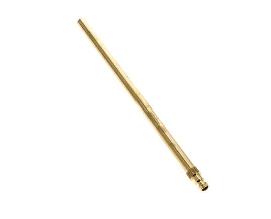 Messing DN 6 Tempereerkoppeling Insteeknippel 10x360 mm Push-in-aansluitingen