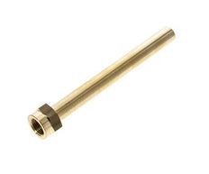 M16x1.5 Messing buis 150 mm lang met binnendraad