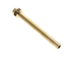 M16x1.5 Messing buis 150 mm lang met binnendraad
