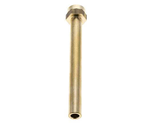 M16x1.5 Messing buis 150 mm lang met binnendraad