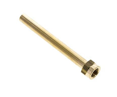 M16x1.5 Messing buis 150 mm lang met binnendraad